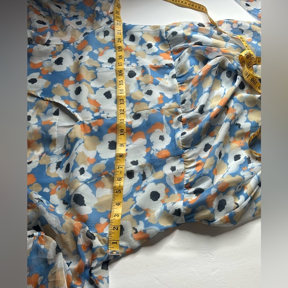 Joie NWT Limited Edition Floral Fields Maxi Dress Women sz XL boho high low hem - Picture 12 of 14